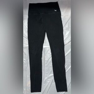 Pink Victoria Secret Small Black Yoga Pants Bottoms With Scrunch Butt